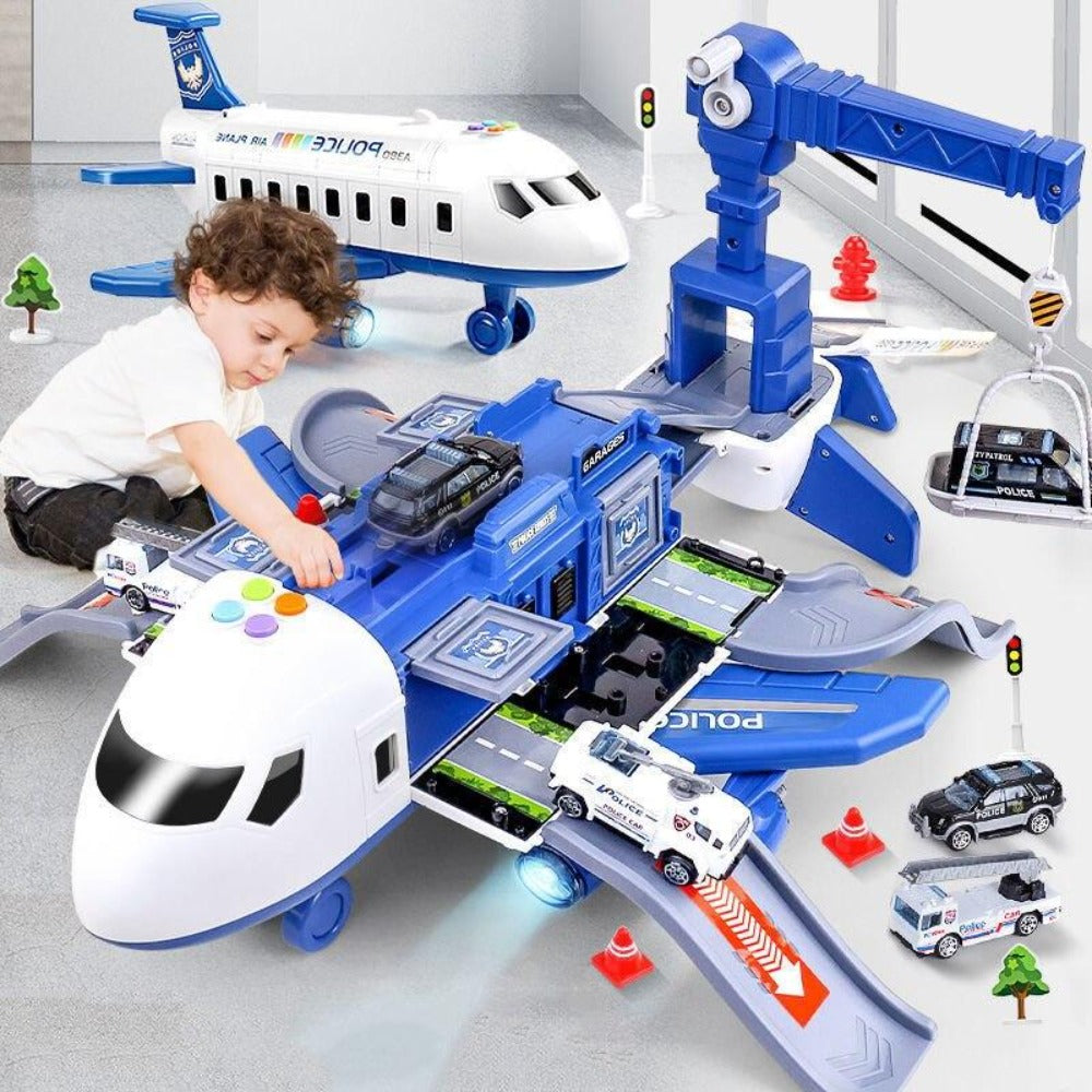 BowLift | SkyExplorer Airplane Playset – 20-piece Roleplay & Building Set for Children