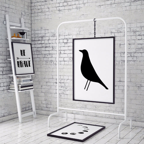 Eames Bird Nordic Scandinavian - Canvas Wall Art Print | Bowlift