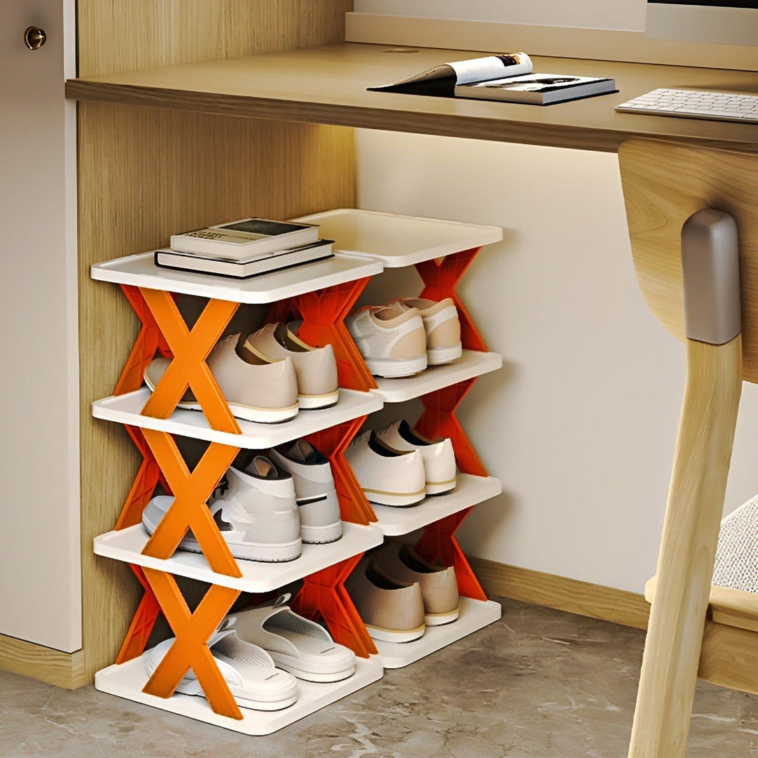 FlexiRack Shoe Organizer - Multifunctional Multi-layer Folding Shoe Rack | Bowlift