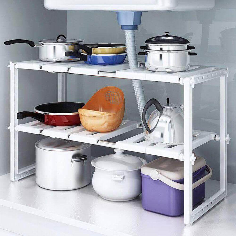 BowLift | Adjustable Double Layer Kitchen Dish Storage Rack