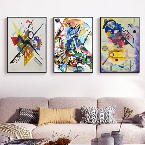 Vintage Wassily Kandinsky Famous Abstract - Canvas Wall Art Print | Bowlift