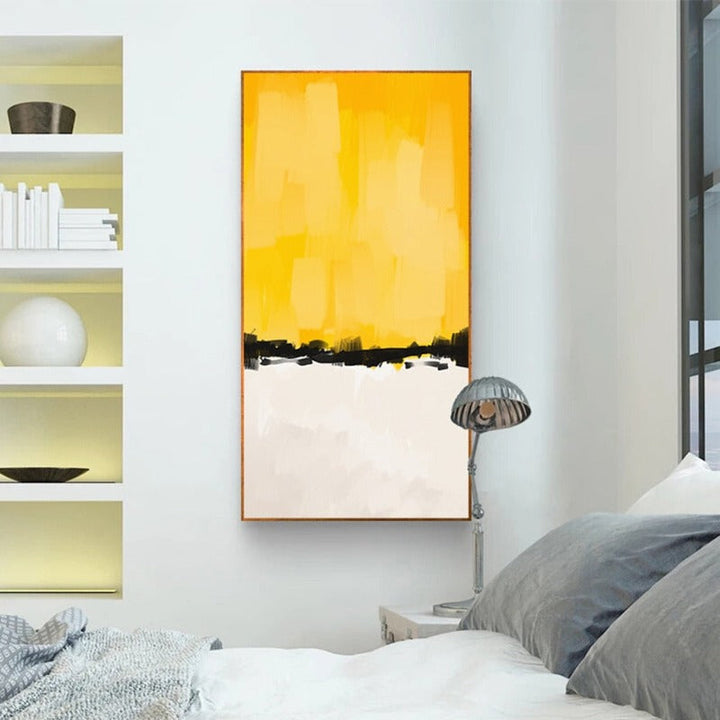 Abstract Multi Colors Brushstroke - Canvas Wall Art Print | Bowlift