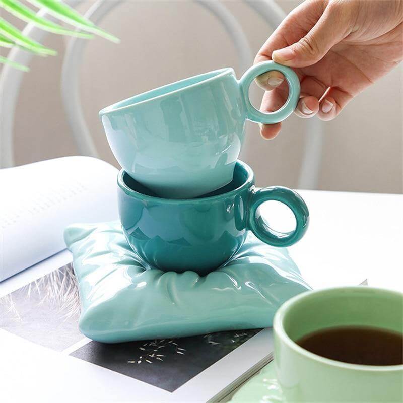 BowLift | Lazy House Ceramic Coffee Mug Set