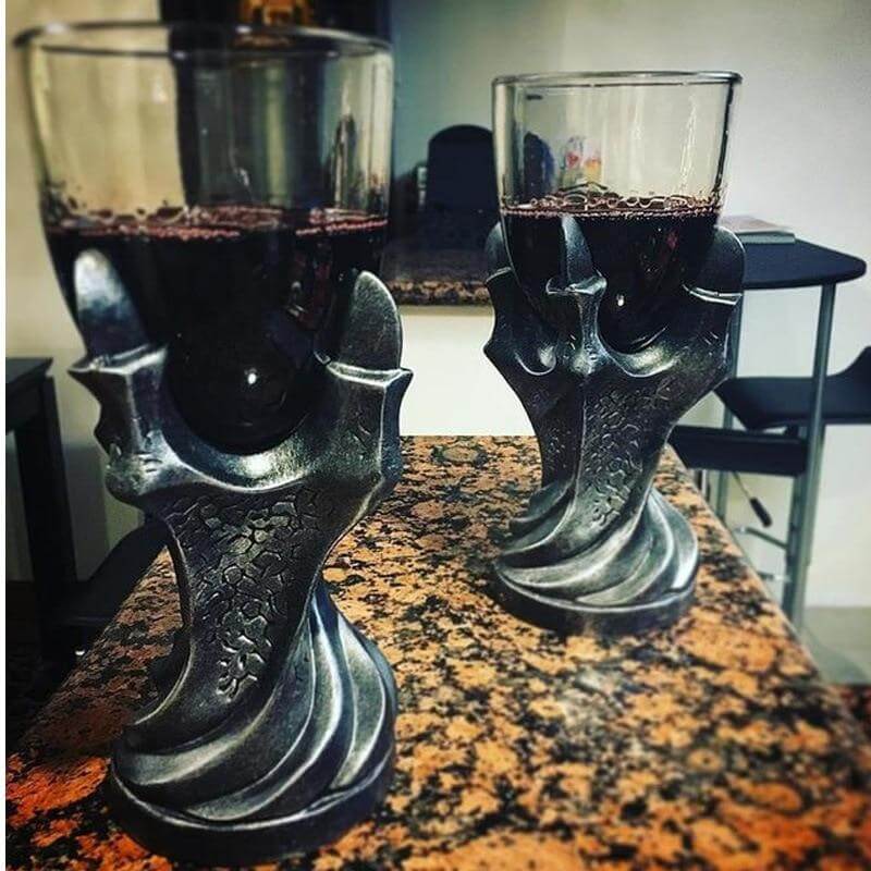 BowLift | Medieval Dragon Claw Vodka and Wine Goblet