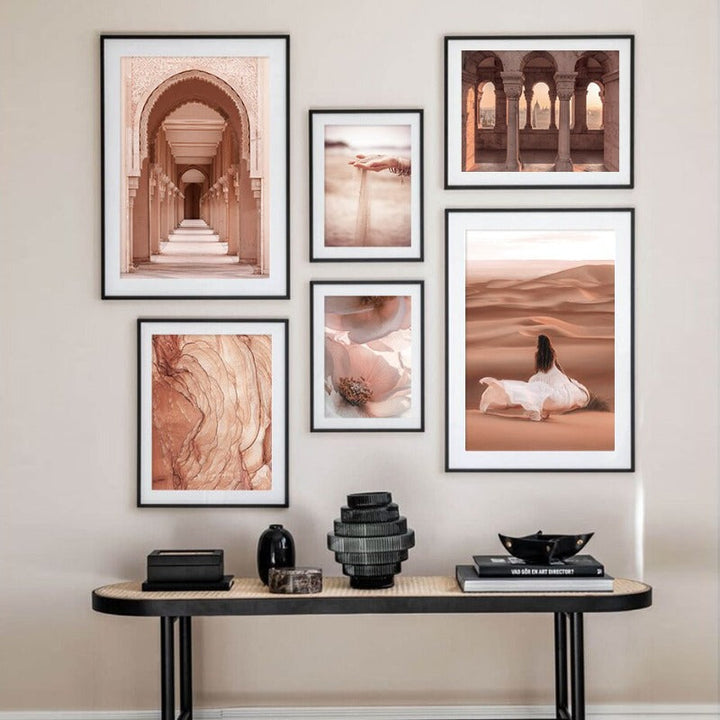 Moroccan Desert & Architecture - Canvas Wall Art Print | Bowlift