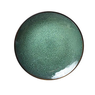 Malachite Green Ceramic Plate And Bowl Porcelain Dinner Dish Plate | Bowlift