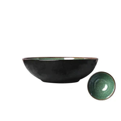 Malachite Green Ceramic Plate And Bowl Porcelain Dinner Dish Plate | Bowlift