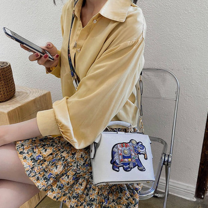 Embroidered Mandala Shoulder Bag – Lightweight Multi-Use Bohemian Design | Bowlift