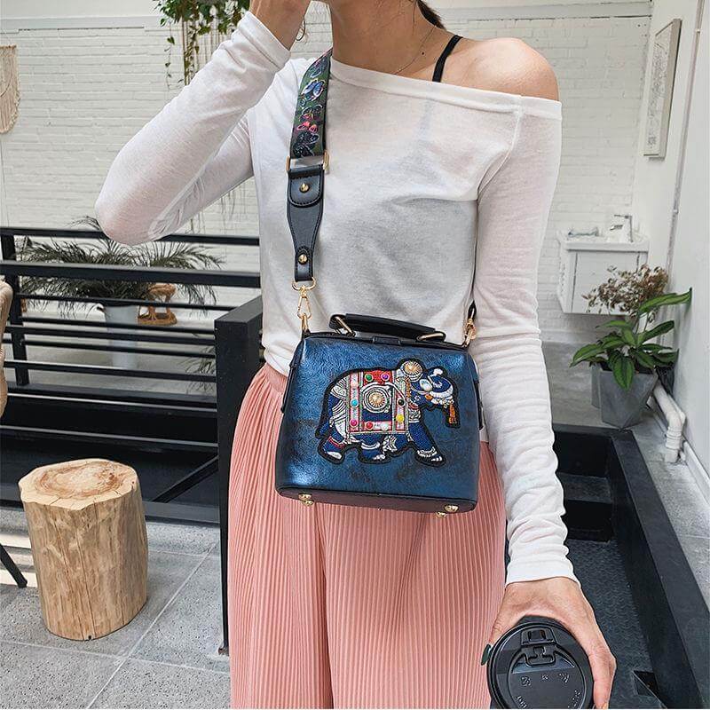 Embroidered Mandala Shoulder Bag – Lightweight Multi-Use Bohemian Design | Bowlift
