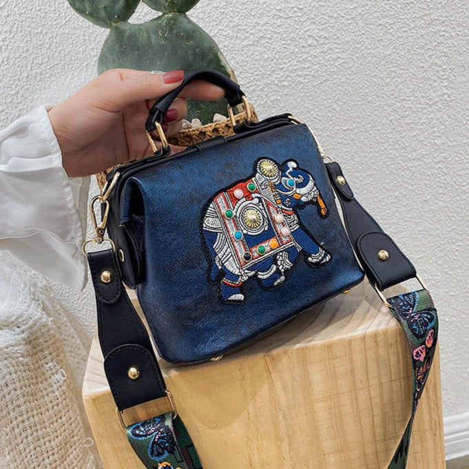 Embroidered Mandala Shoulder Bag – Lightweight Multi-Use Bohemian Design | Bowlift