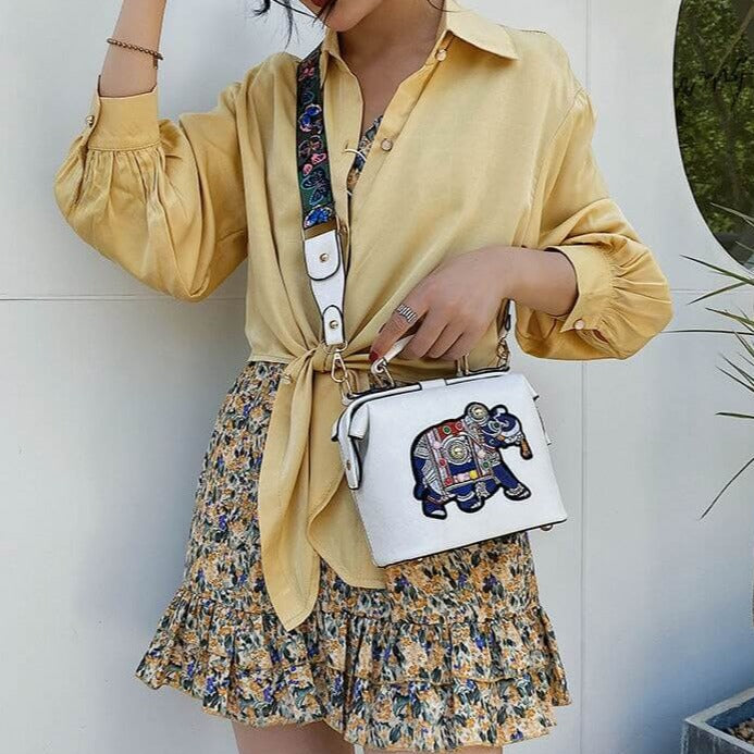 Embroidered Mandala Shoulder Bag – Lightweight Multi-Use Bohemian Design | Bowlift