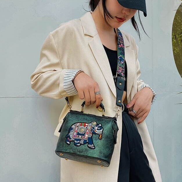 Embroidered Mandala Shoulder Bag – Lightweight Multi-Use Bohemian Design | Bowlift