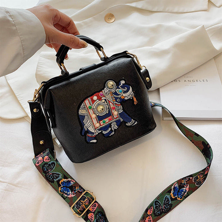 Embroidered Mandala Shoulder Bag – Lightweight Multi-Use Bohemian Design | Bowlift