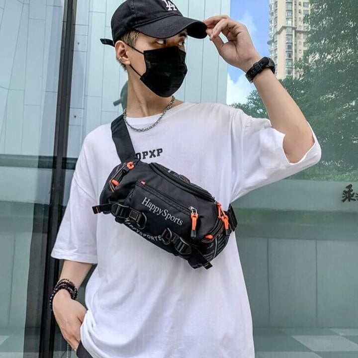 Water-Resistant Men’s Waist and Sling Bag – Multi-Way Travel & Outdoor Pack | Bowlift
