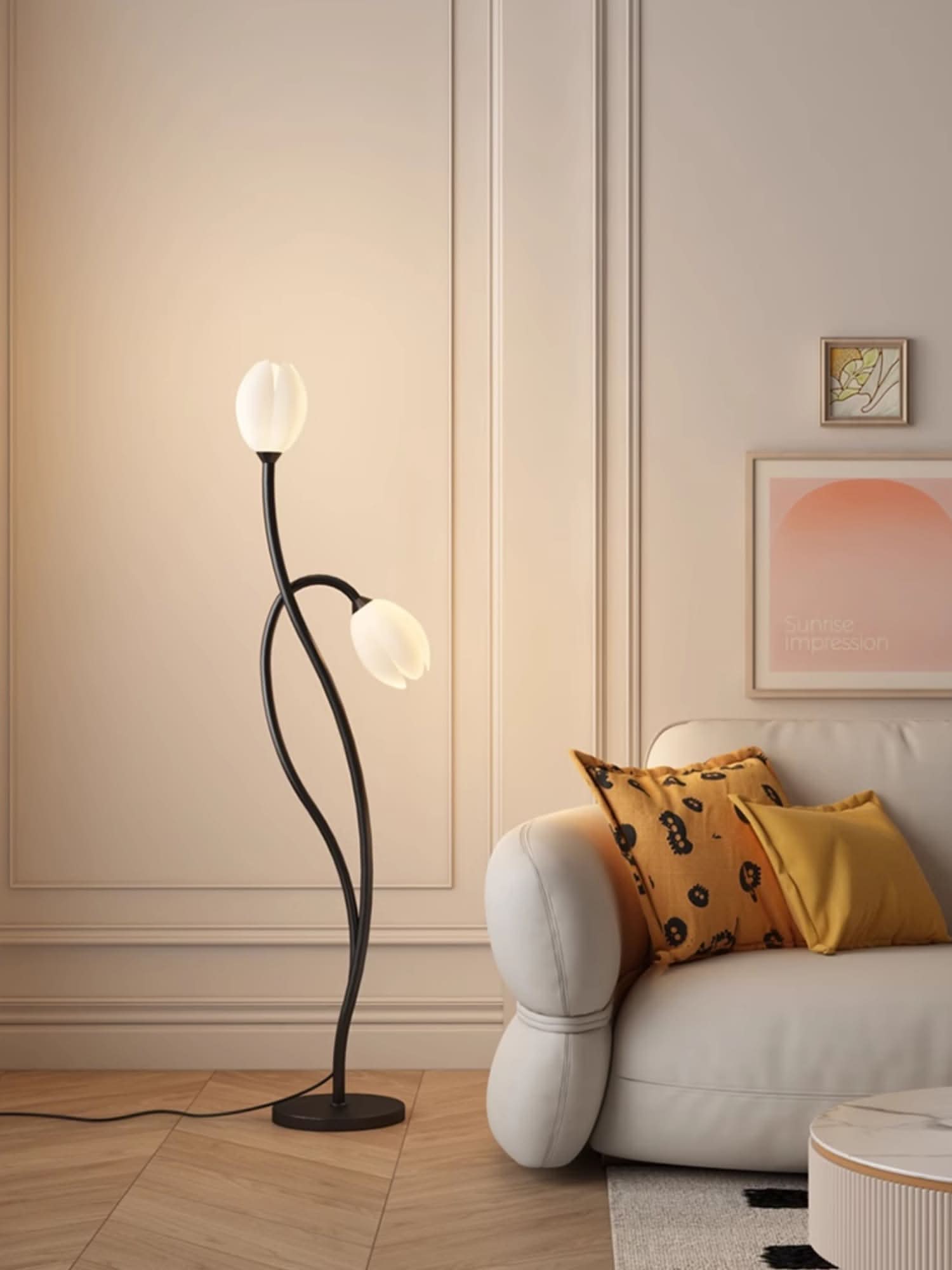 BowLift | Modern Flower Floor Lamp with G9 Socket