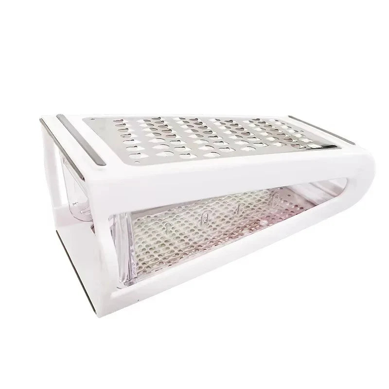 Manual Multi-Function Stainless Steel Grater with Double-Sided Blade | Bowlift
