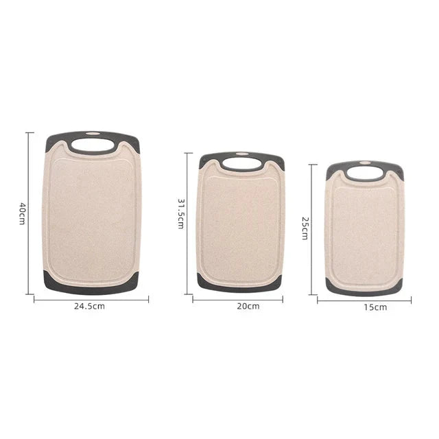 Marble Pattern Cutting Board Wheat Straw Plastic Cutting Board Set | Bowlift