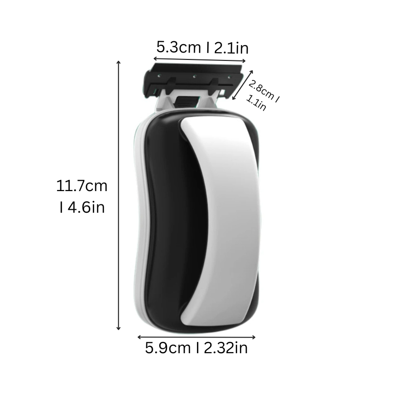 BowLift | Magnetic Aquarium Glass Cleaner | Easy-Grip Design & Corner-Savvy Blades for Crystal-Clear Views and Algae-Free Habitats