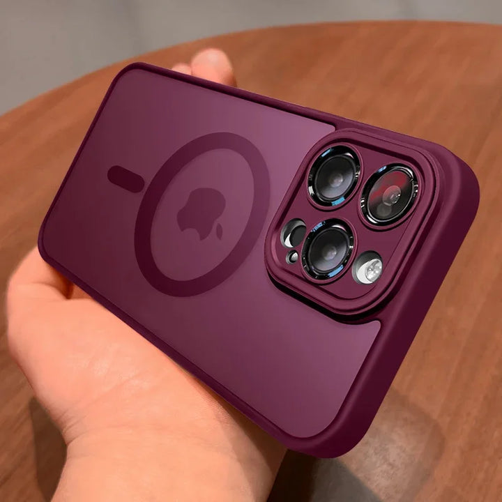 BowLift | Matte Armour Magnetic Case with Shock Protection & Magsafe Support – 1+1 FREE