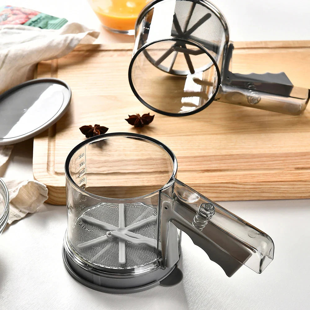 Measuring Cup Powder Mesh Sugar Sifter Powder Shaker Kitchen Tool | Bowlift