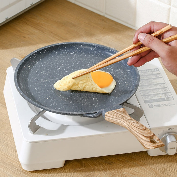 Medical Stone Frying Pan Non-stick Cast Iron Pancake Pan Omelet Pot | Bowlift
