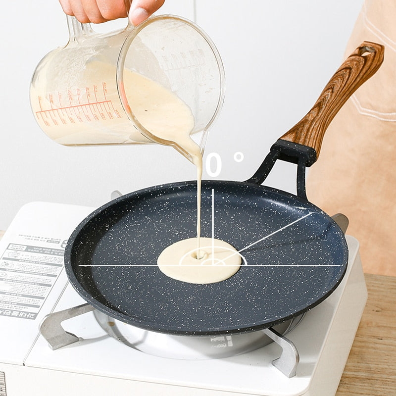 Medical Stone Frying Pan Non-stick Cast Iron Pancake Pan Omelet Pot | Bowlift