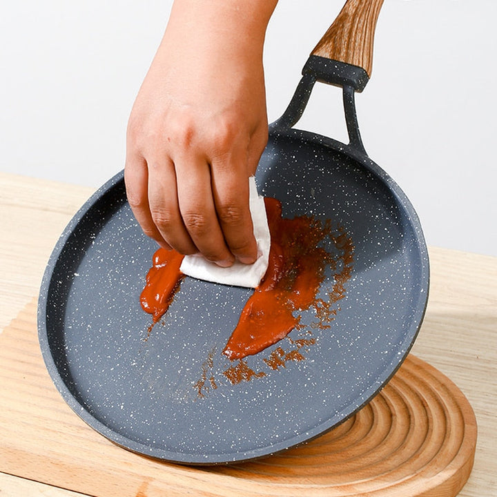 Medical Stone Frying Pan Non-stick Cast Iron Pancake Pan Omelet Pot | Bowlift