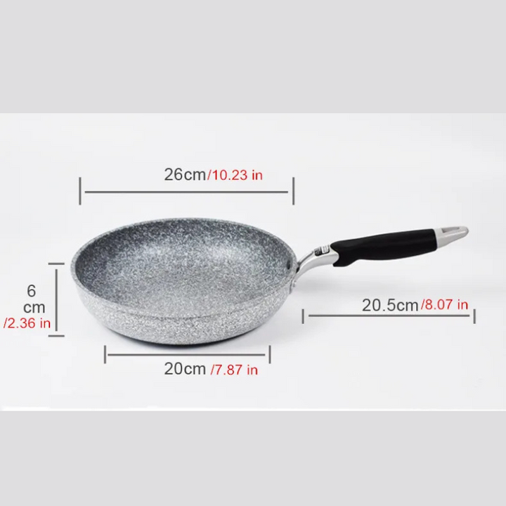 Medical stone Non Stick Frying Pan Wok Pan Induction Gas Stove Cooker | Bowlift