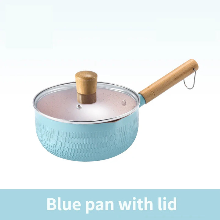 Medical Stone Saucepan With Lid Kitchen Nonstick Pan Pots Cookware | Bowlift