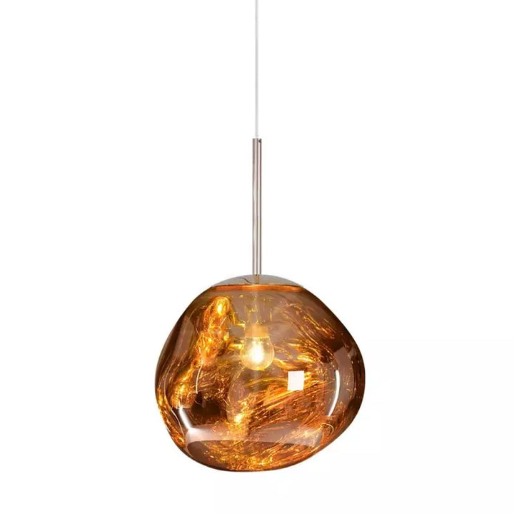 BowLift | Artistic Hanging Lamp of Melted Glass Modern and Elegant Lighting for Interior