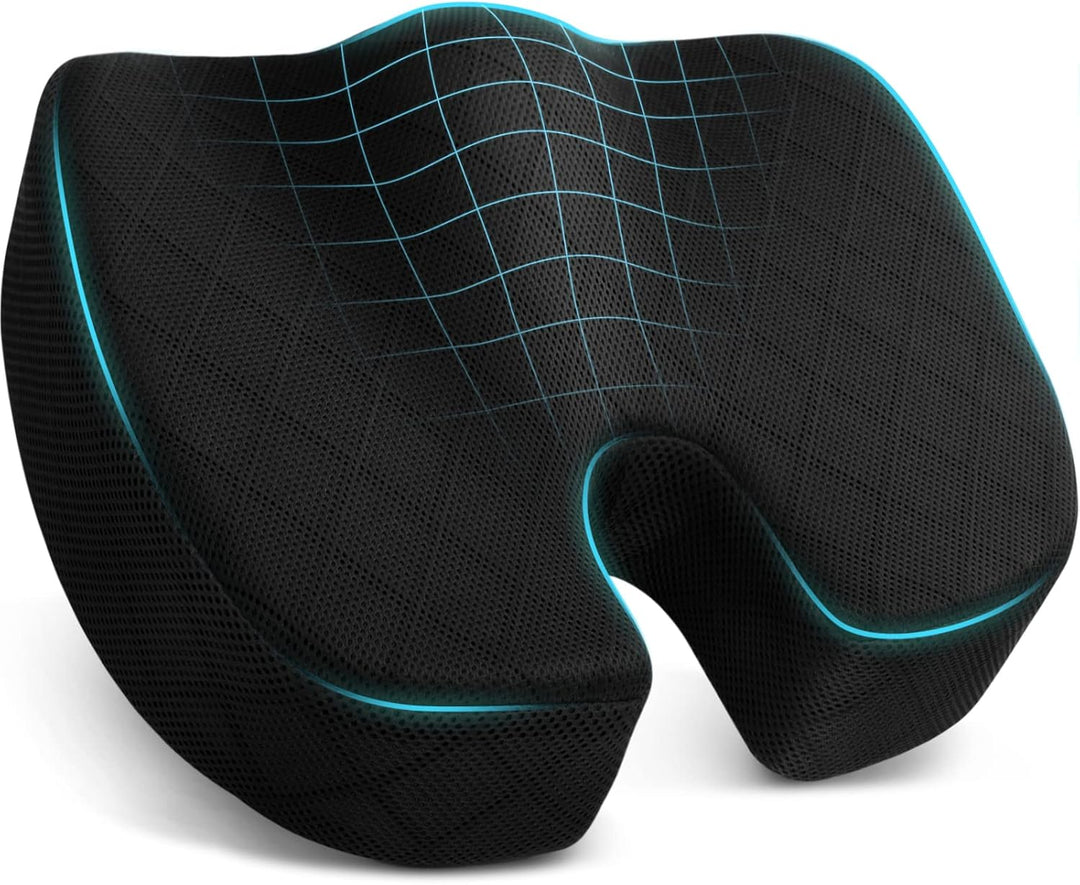 BowLift | Memory Foam Seat Cushion for Chair - Car and Office Chair Comfort