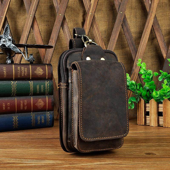 EliteGuard – Luxury Leather Hip Bag for Men Bowlift