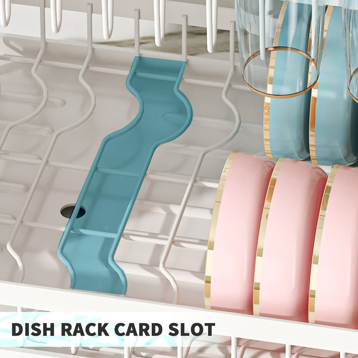 Metal Dish Drainer Rack with Utensil Holder and Dashboard Organizer | Bowlift