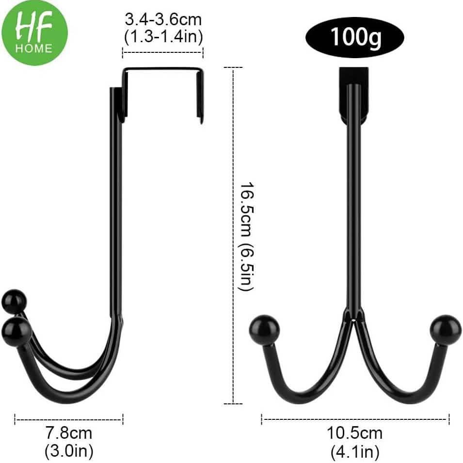 BowLift | Metal double storage hooks for hanging on doors