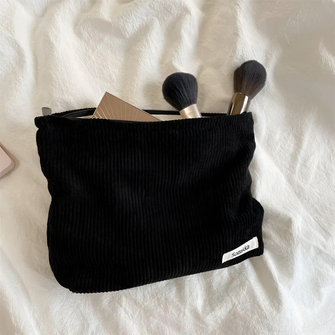 CorduroyGlam Bag - Cord Spacious Organizer Bag for Cosmetics | Bowlift