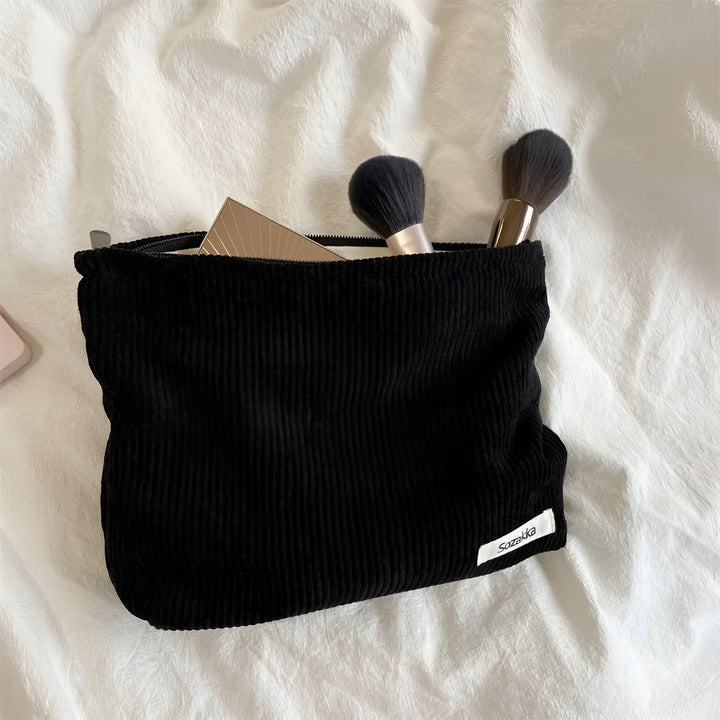 CorduroyGlam Bag - Cord Spacious Organizer Bag for Cosmetics | Bowlift