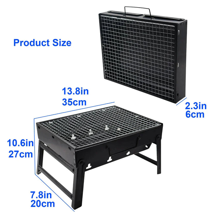 Mini Grill Stainless Steel Tool Kit Portable Outdoor Camping Grill | Bowlift