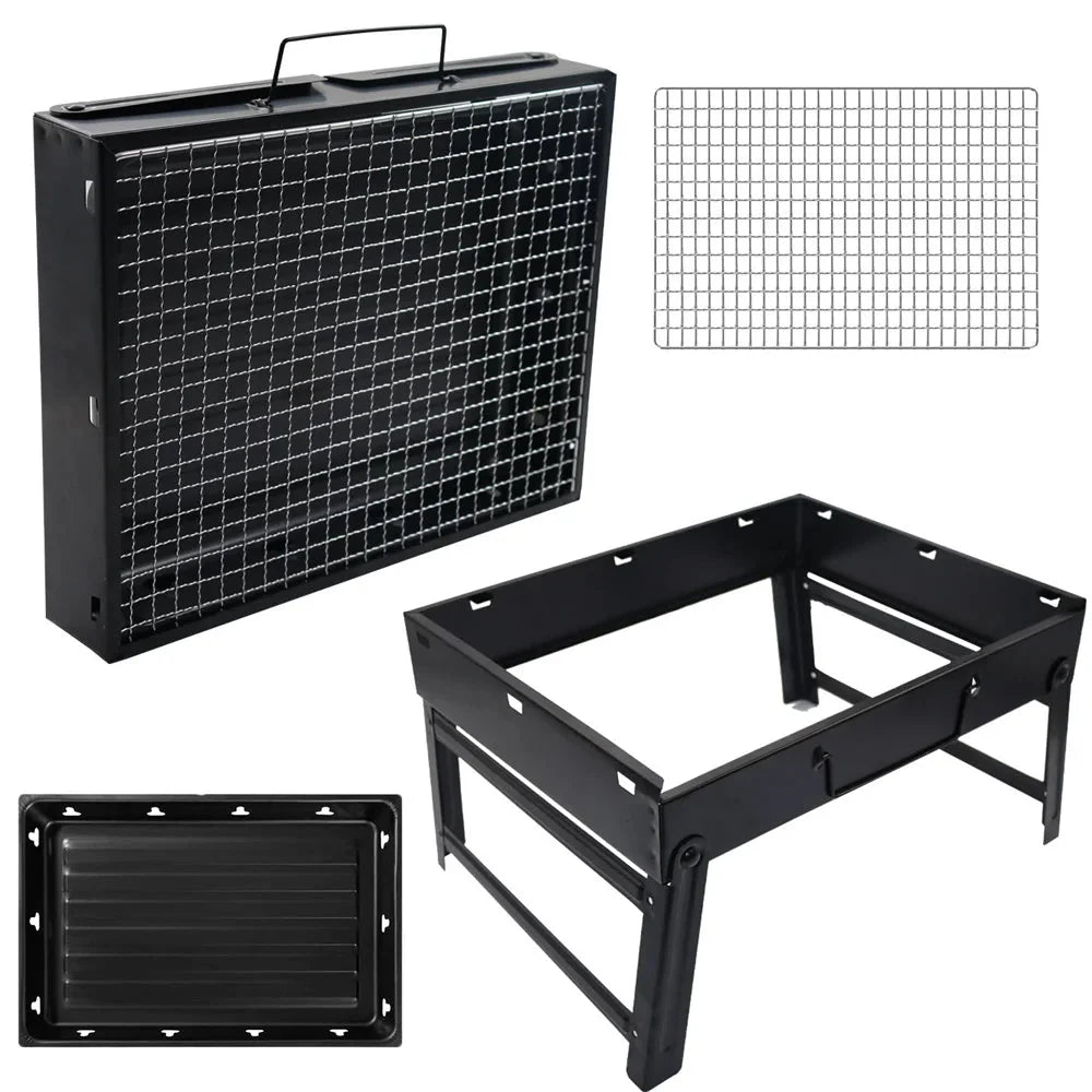 Mini Grill Stainless Steel Tool Kit Portable Outdoor Camping Grill | Bowlift