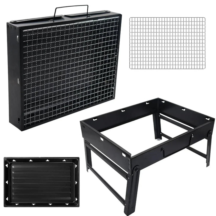 Mini Grill Stainless Steel Tool Kit Portable Outdoor Camping Grill | Bowlift