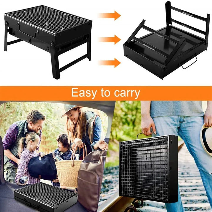 Mini Grill Stainless Steel Tool Kit Portable Outdoor Camping Grill | Bowlift