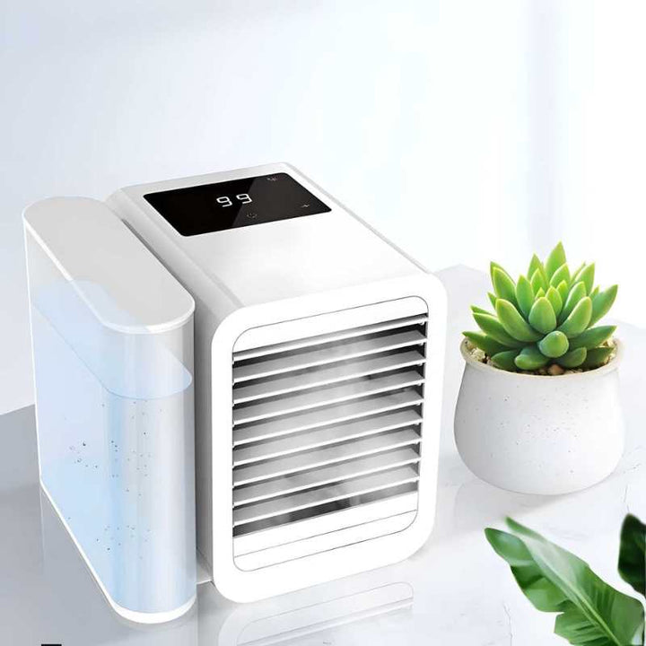 MicroCool Mini Air Conditioner Portable Evaporative Swamp Cooler with 1000ml Water Tank | Bowlift