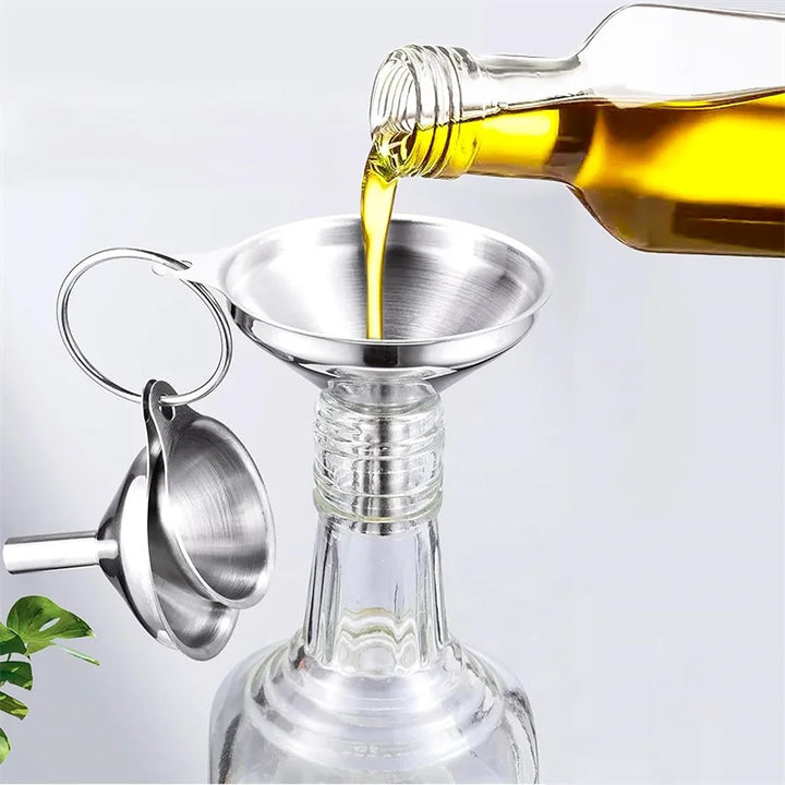 Mini Stainless Steel Kitchen Funnels Set Essential Oil Filling Funnels | Bowlift