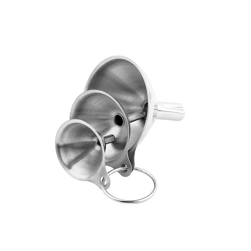 Mini Stainless Steel Kitchen Funnels Set Essential Oil Filling Funnels | Bowlift