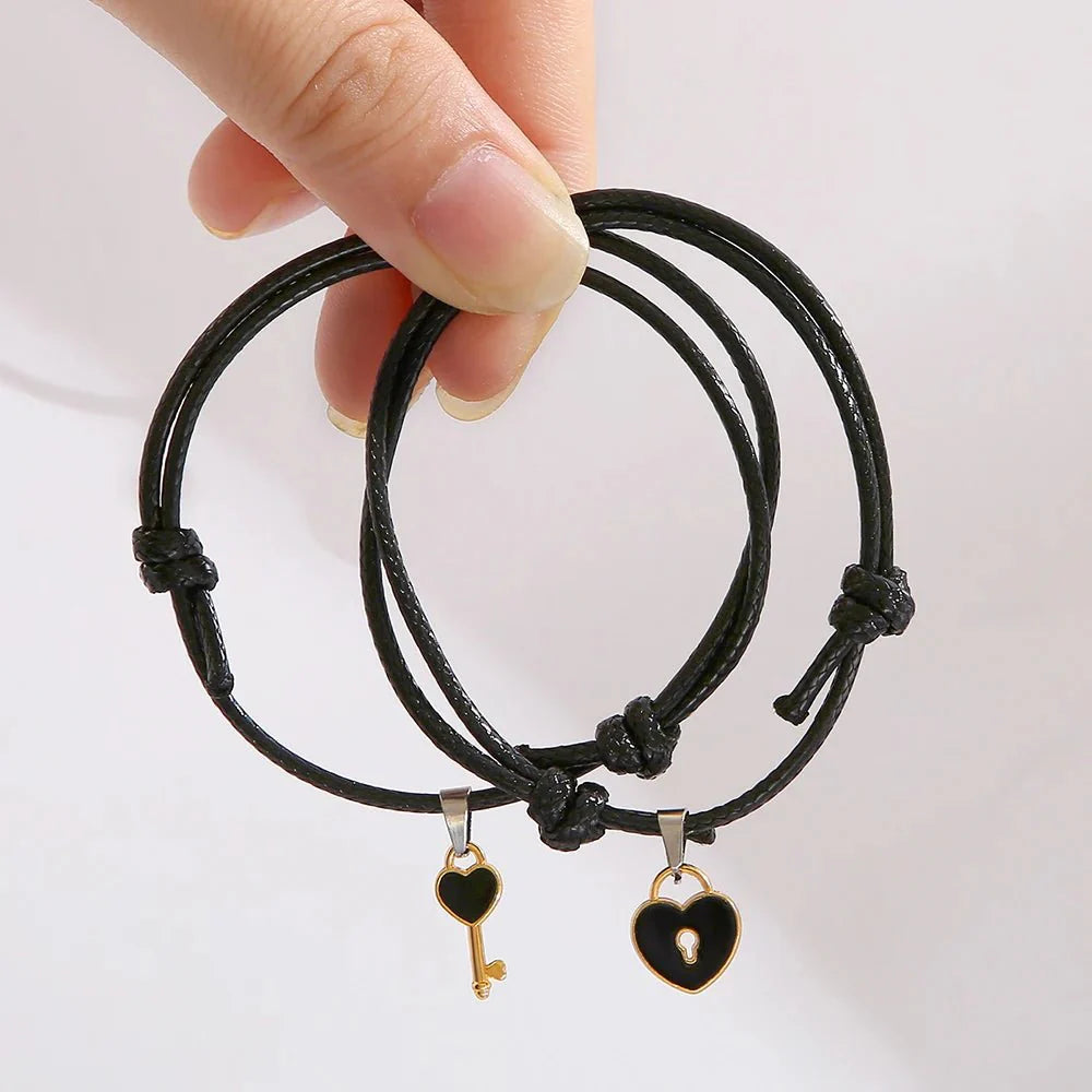 BowLift | Minimal Lock & Key Couples Bracelets