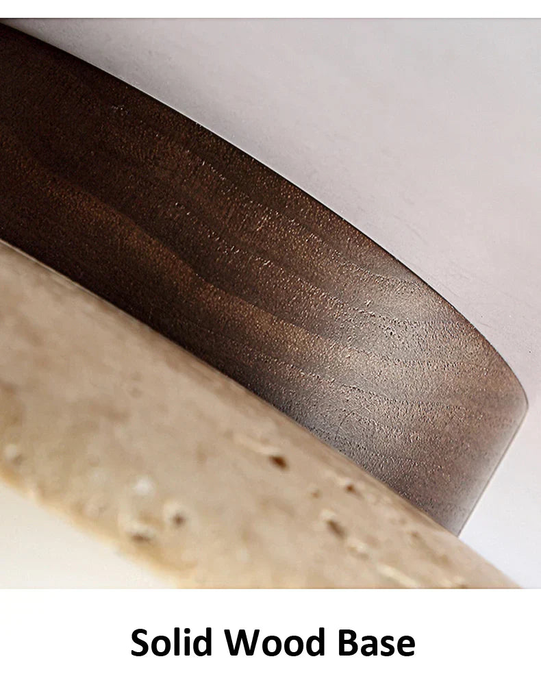 BowLift | Ceiling Light Marble Wood Modern Minimalist Lamp