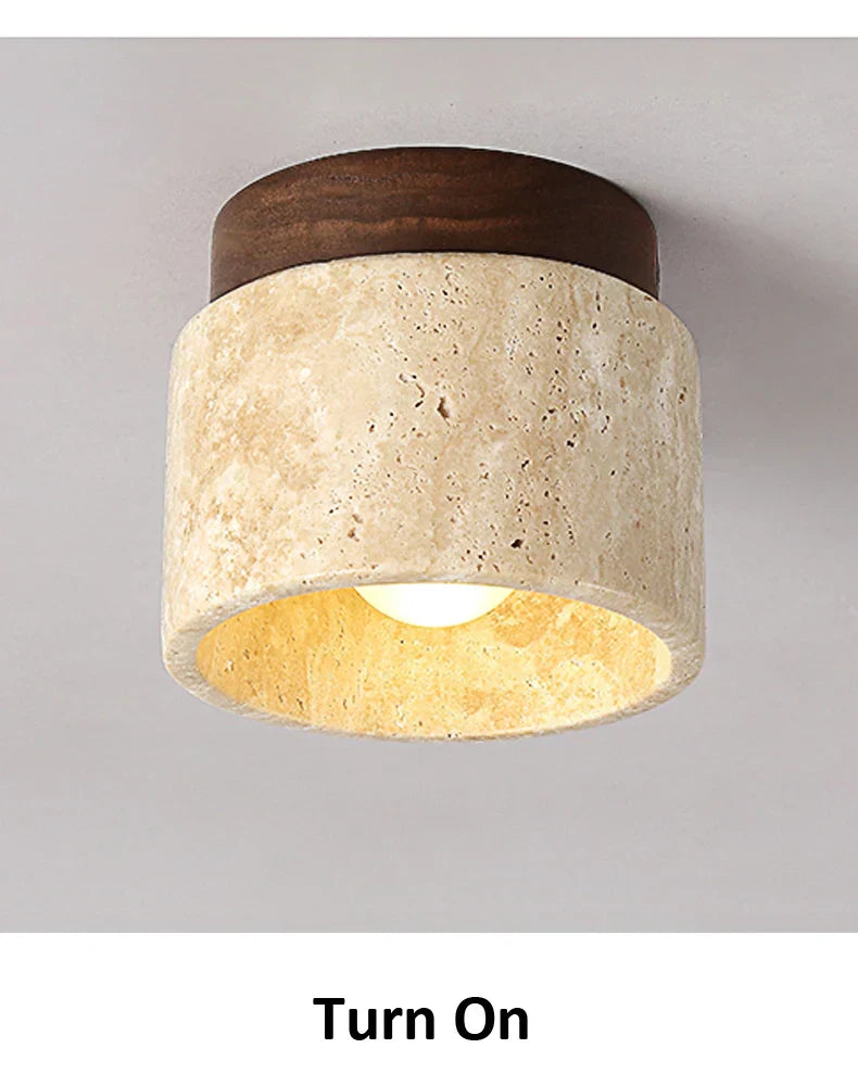 BowLift | Ceiling Light Marble Wood Modern Minimalist Lamp