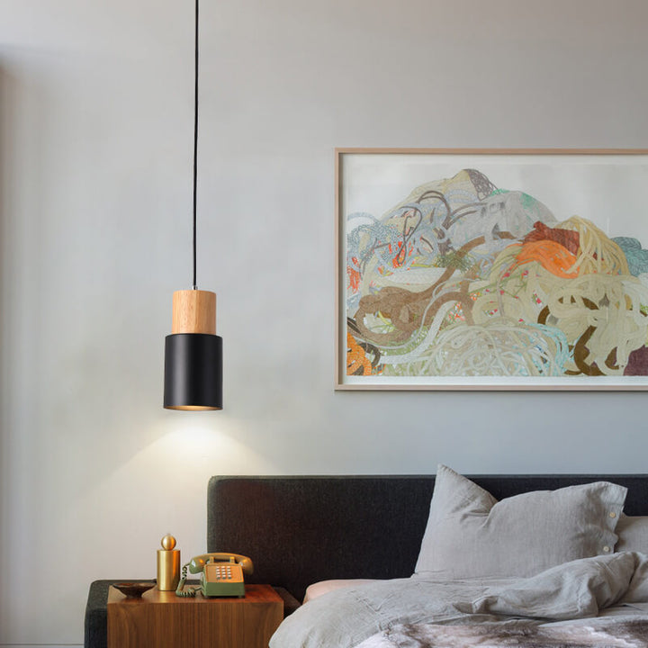 BowLift | Minimalist LED Cylinder Pendant Light - NordicGlow