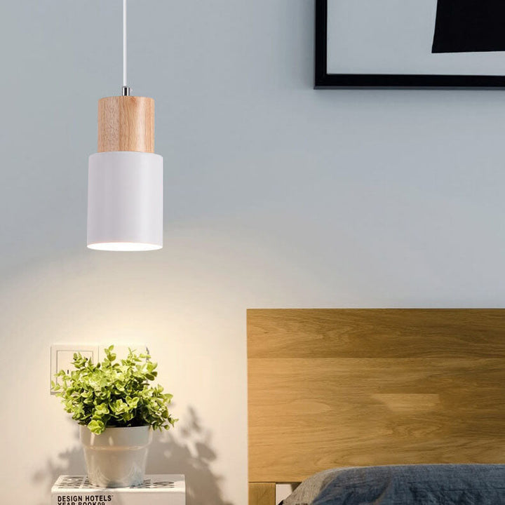 BowLift | Minimalist LED Cylinder Pendant Light - NordicGlow
