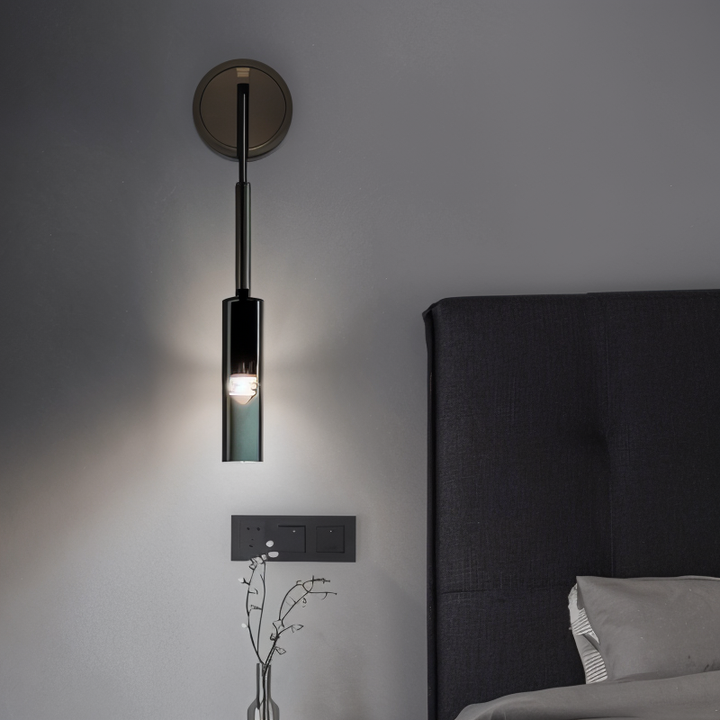 BowLift | Minimalist Wall Lamp with Smoke Glass - Orvane