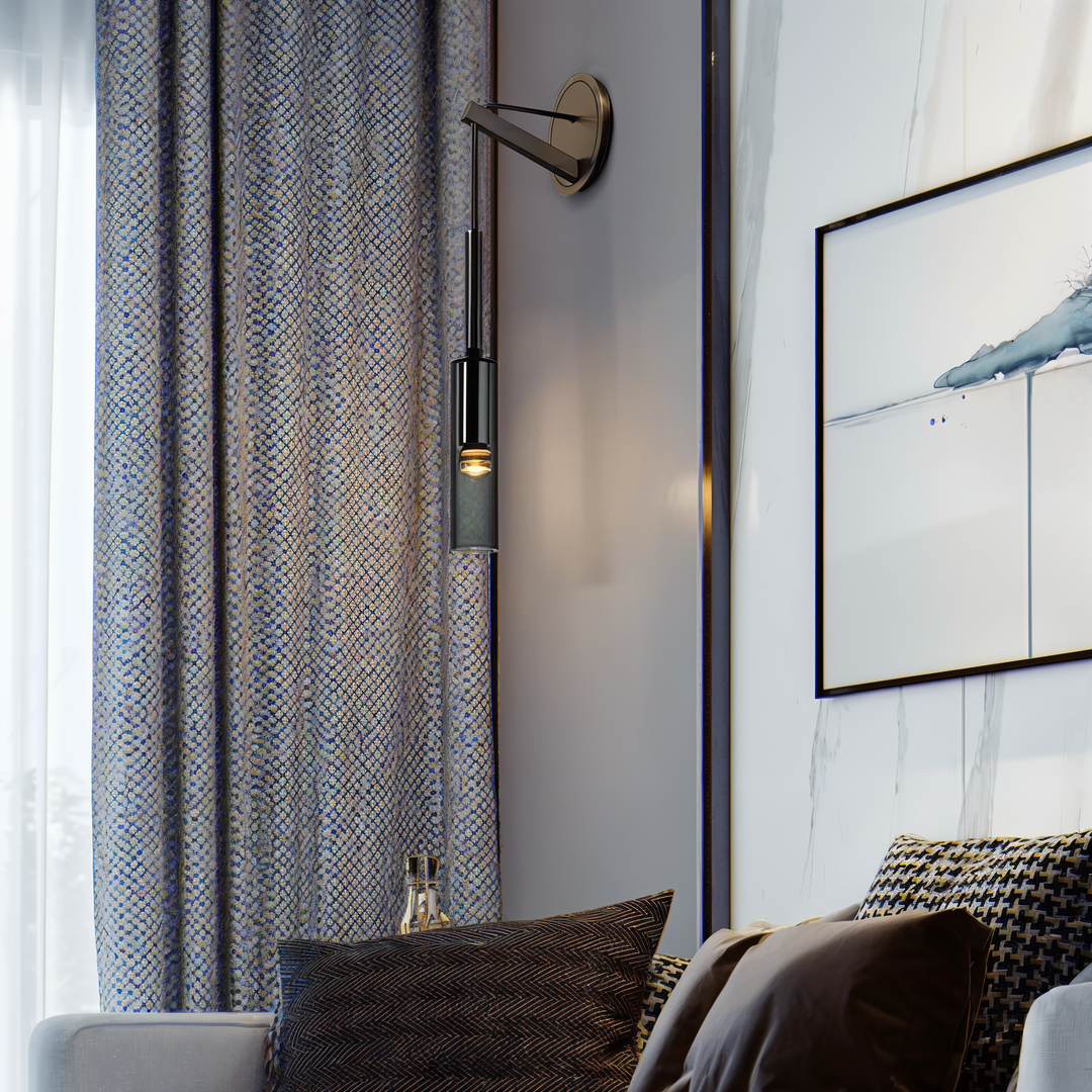 BowLift | Minimalist Wall Lamp with Smoke Glass - Orvane
